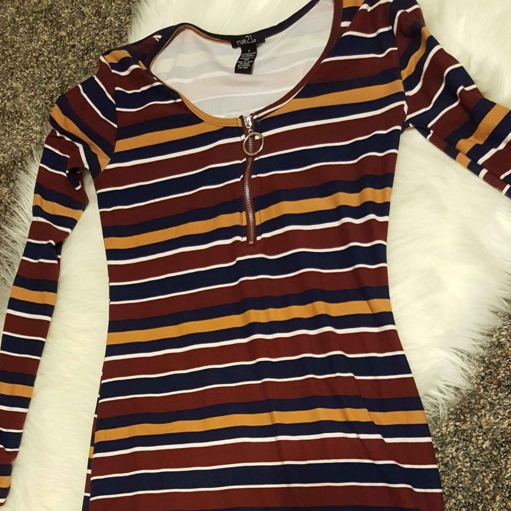 New Rue 21 Juniors S Dress Striped